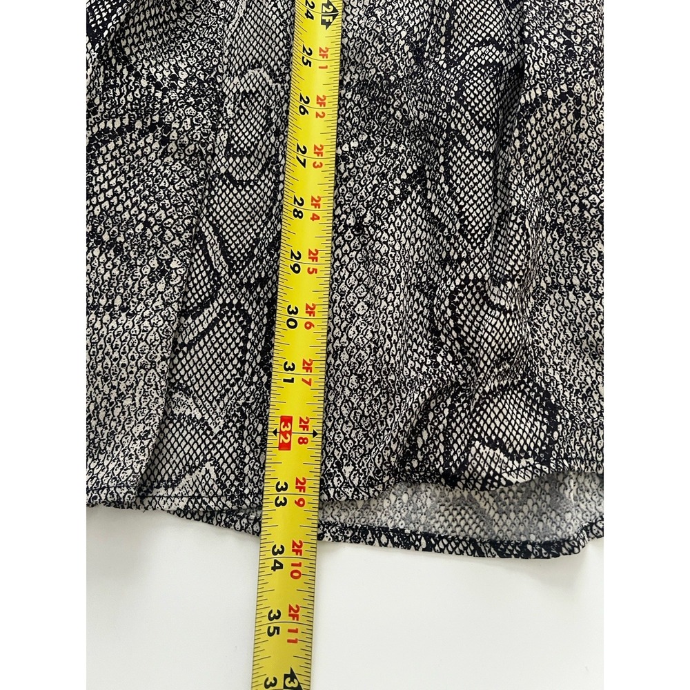 Anthropologie Maeve Annette Snake Print Pleated Midi Skirt Size 14 Tie Waist - Picture 8 of 9